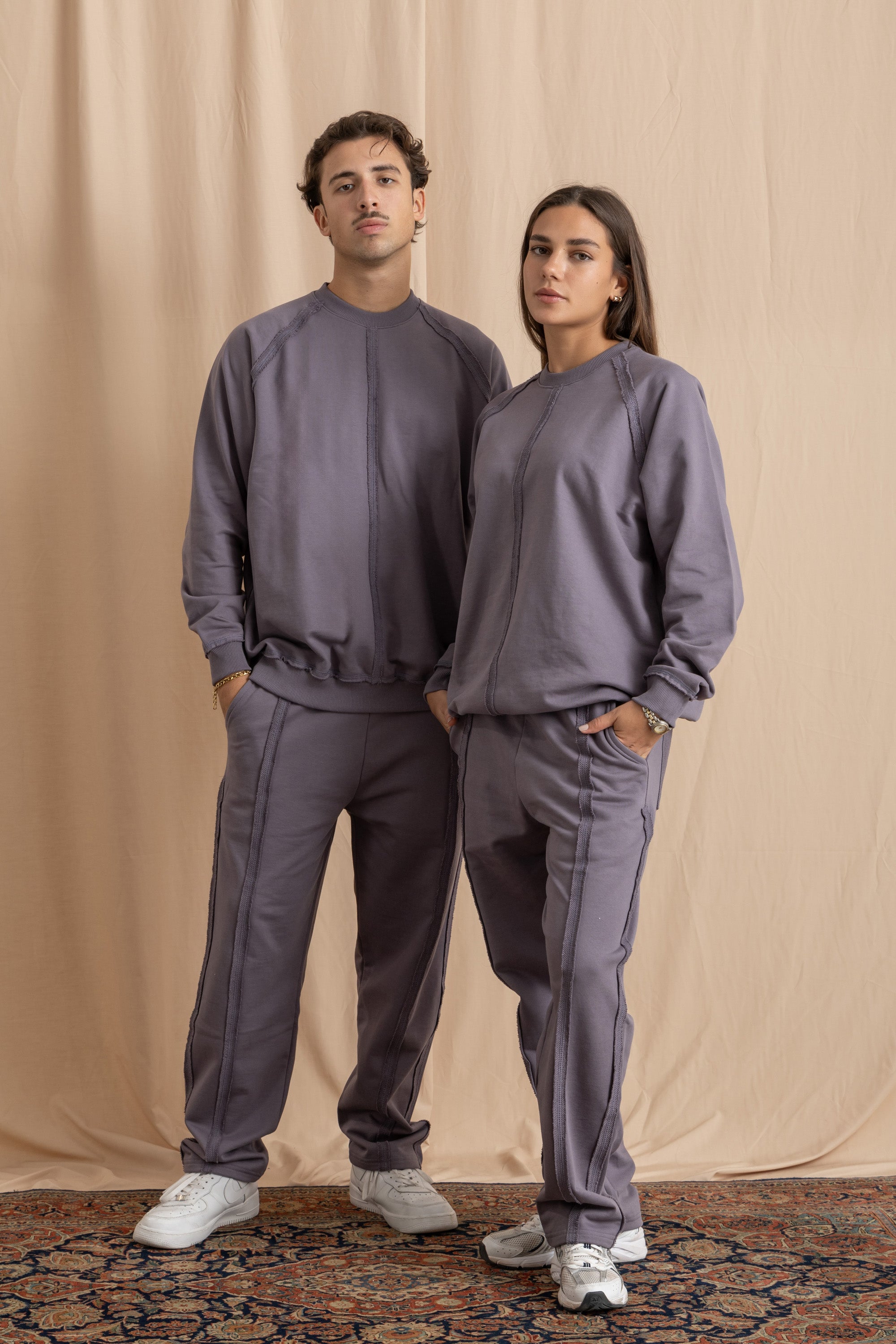 Unisex Charcoal Distressed Sweatshirt Unisex Charcoal Distressed Sweatshirt