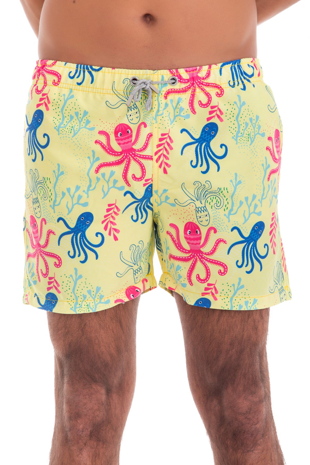 yellow octopus swim shorts