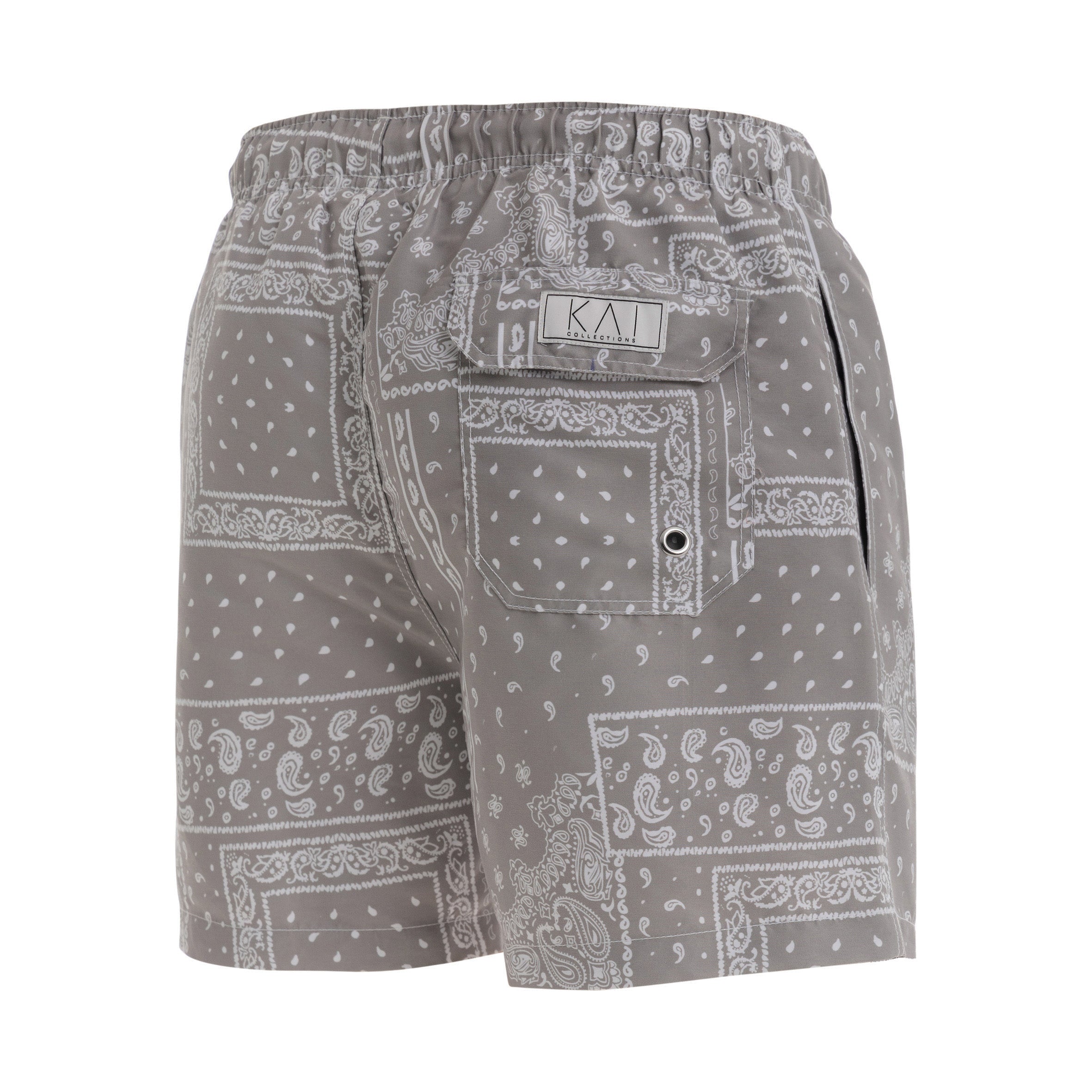 Taupe Bandana Swim Shorts Taupe Bandana Swim Shorts