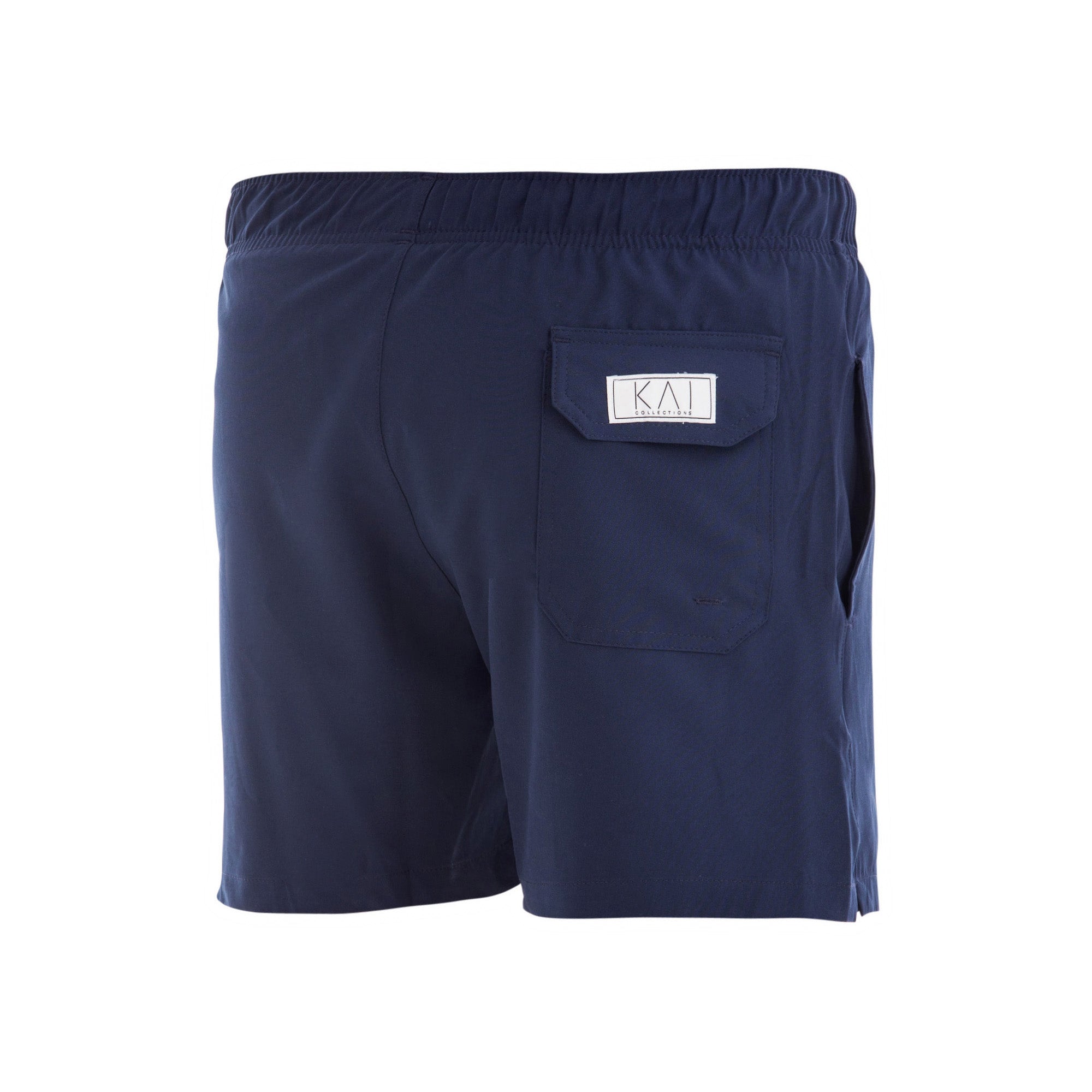 Solid Navy Swim Shorts (4 Way Stretch) Solid Navy Swim Shorts (4 Way Stretch)
