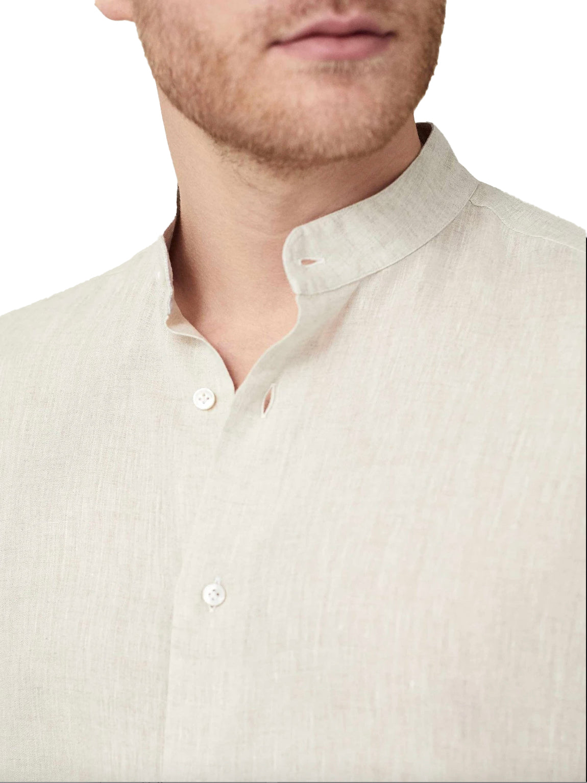 Beige Semi Color Linen Shirt Beige Semi Color Linen Shirt