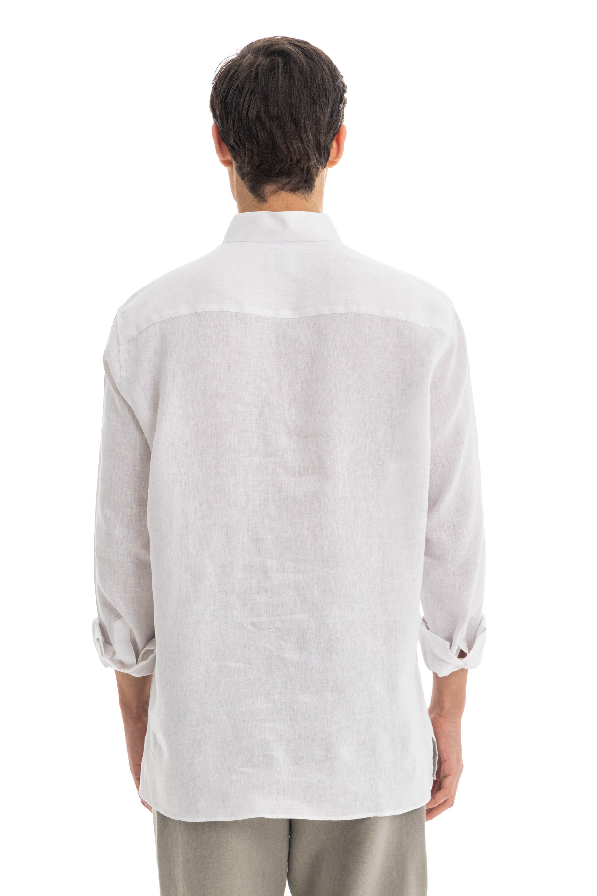 White Kaftan Linen Shirt White Kaftan Linen Shirt