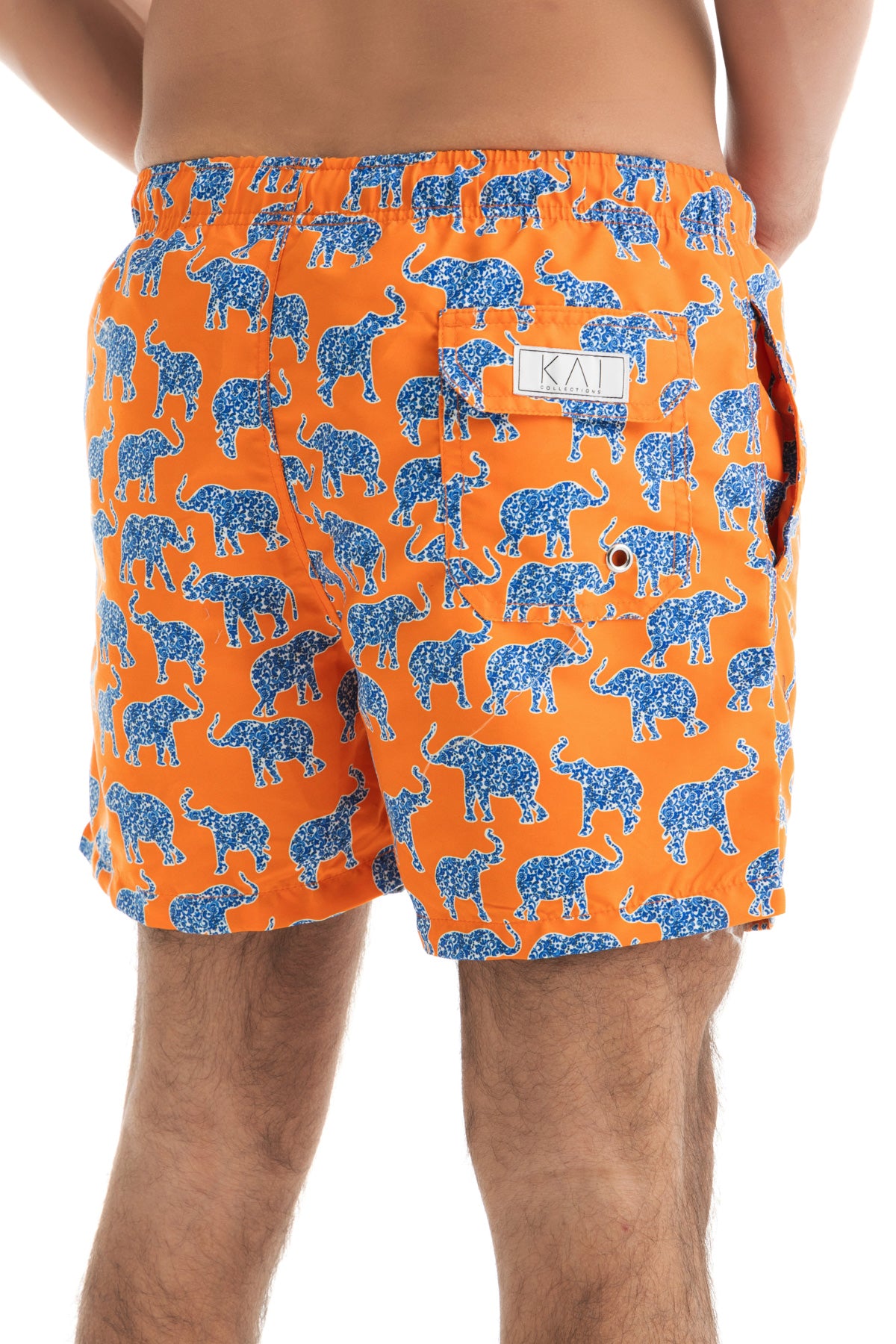 Orange Elephants Swim Shorts