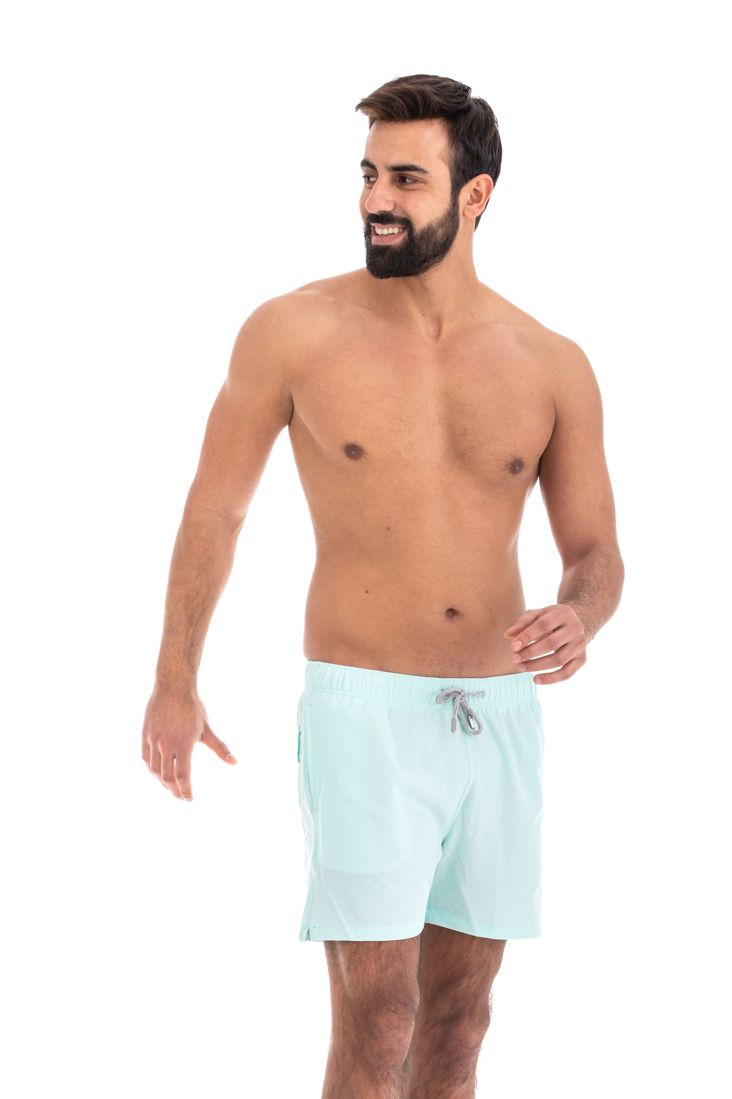 Solid Sky Blue Swim Shorts (4 Way Stretch) Solid Sky Blue Swim Shorts (4 Way Stretch)
