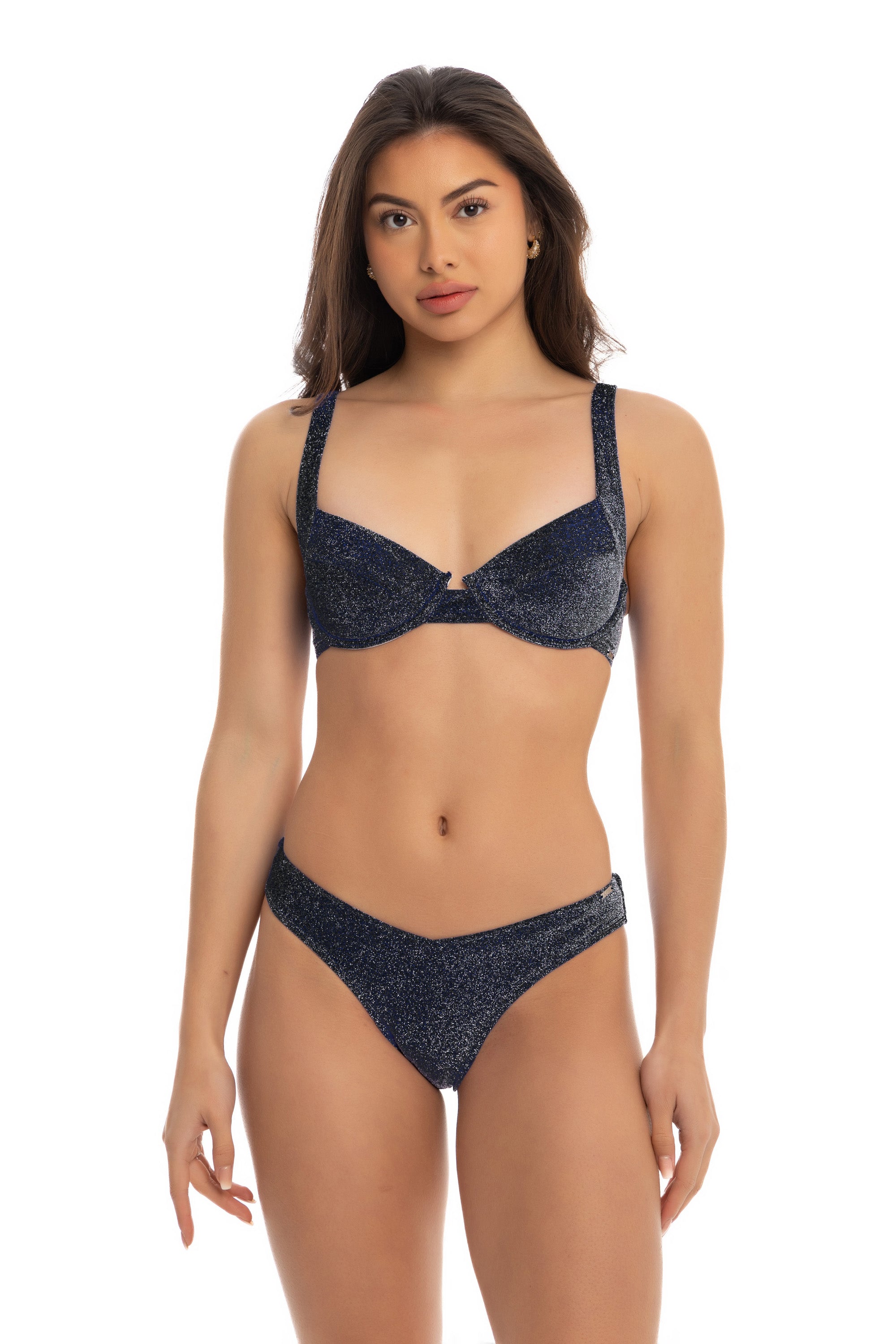 Black Sparkle Maui Bikini Bottom Black Sparkle Maui Bikini Bottom