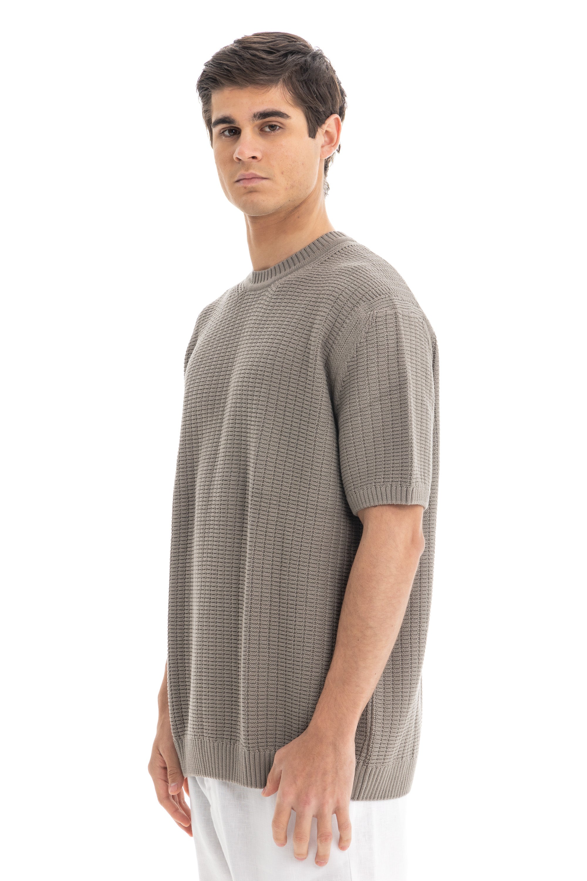 Olive Knit Heavy T-Shirt Olive Knit Heavy T-Shirt